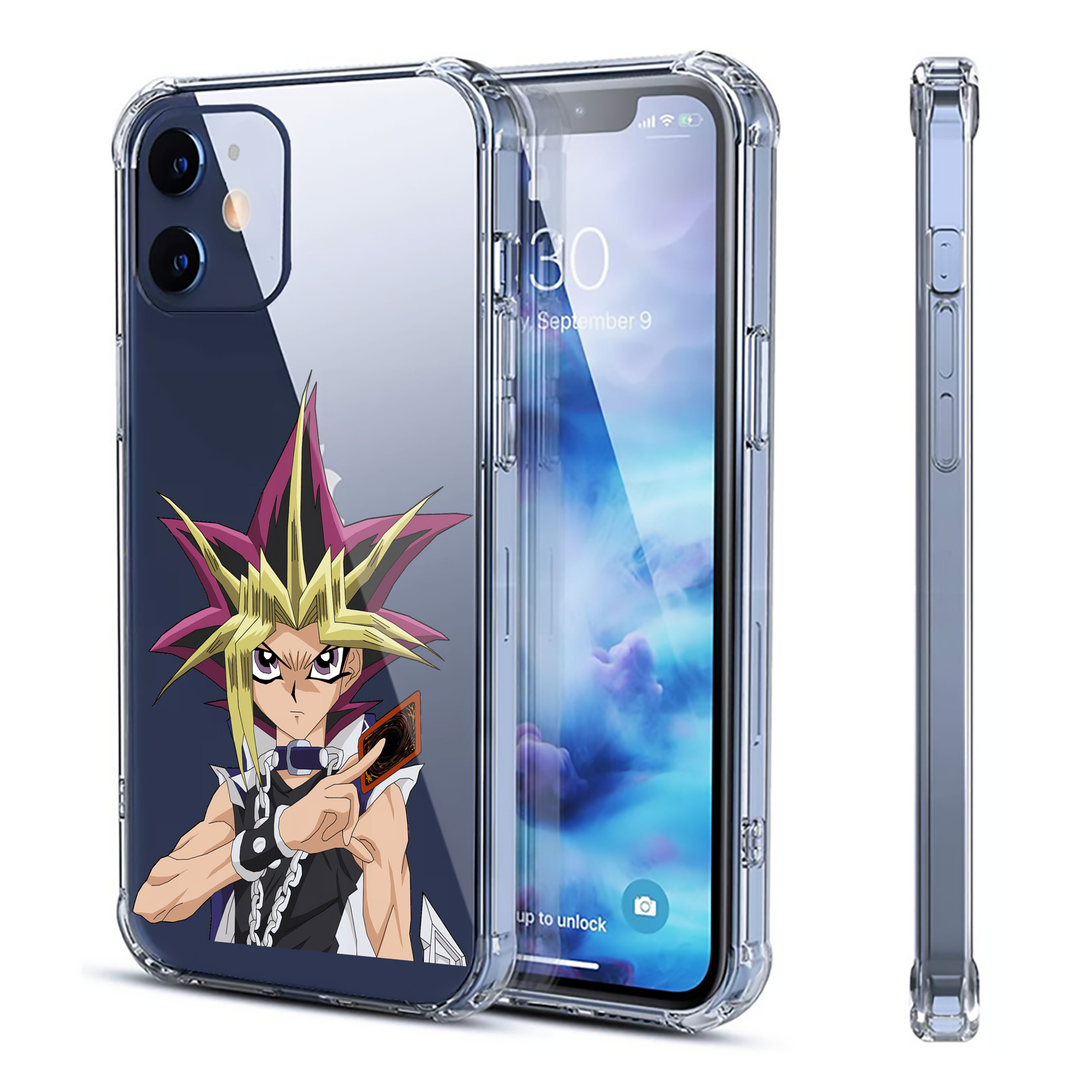 （画像用） 遊☆戯☆王 Yu-Gi-Oh! 【iPhone 12シリーズ対応】透明スマホケース（クリアソフトケース）